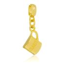 Berloque Canequinha Bebê Banhado a Ouro 18k