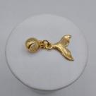 Berloque cauda de sereia banhado a ouro 18k Berloque cauda de sereia banhado a ouro 18k