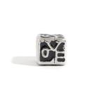 Berloque Charm Cubo Love Resinado Banhado