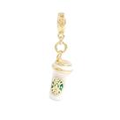 Berloque Charm Pingente Copo de Café Banhado