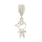 Berloque Charm Pingente Filho Menino Zircônia Banhado Berloque Charm Pingente Filho Menino Zircônia Banhado