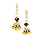 Berloque Charm Pingente Princesas Banhado a Ouro