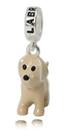 Berloque Charm Prata Legitima 925 Cachorro Labrador