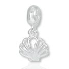 Berloque Charms Concha Pingente Minimalista Prata Legitima