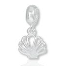 Berloque Charms Concha Pingente Minimalista Prata Legitima