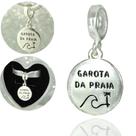 Berloque Charms Garota da Praia Prata Maciça 925 Berloque Charms Garota da Praia Prata Maciça 925