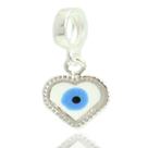 Berloque Charms Olho Grego Coração Prata Legitima 925 Berloque Charms Olho Grego Coração Prata Legitima 925