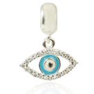 Berloque Charms Olho Grego Cravejado Prata Legitima 925 Berloque Charms Olho Grego Cravejado Prata Legitima 925