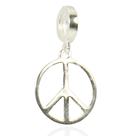 Berloque Charms Paz Amor Prata Legitima 925