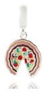 Berloque Charms Pizza Prata Legitima 925