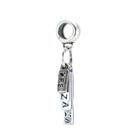 Berloque Charms Placa Familia Paz Vida Fé Prata Legitima 925