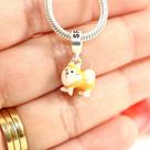 Berloque Charms Prata Legitima 925 Cachorro Spitz Lulu