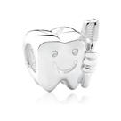 Berloque Charms Prata Legitima 925 Dente Escova Dentista