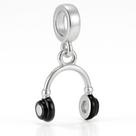 Berloque Charms Prata Legitima 925 Fone Musica