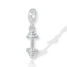 Berloque Charms Prata Legitima Peso Academia Halter Fitness