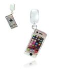 Berloque Charms Prata Maciça 925 Celular iPhone