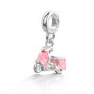 Berloque Charms Pulseira Prata Legitima 925 Moto