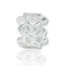 Berloque Charms Separador Flor Prata Legitima 925