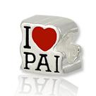 Berloque Charms Separador I Love Te Amo Pai Prata Legitima Berloque Charms Separador I Love Te Amo Pai Prata Legitima