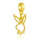 Berloque Coelho Playboy Banhado a Ouro 18k Berloque Coelho Playboy Banhado a Ouro 18k