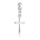Berloque Crucifixo Cruz Banhado a Prata 925