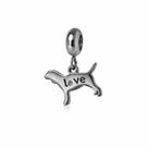 Berloque De Cachorro Love Pet Em Aço Inox