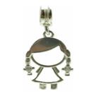 Berloque De Filha Menina Prata 925
