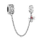 Berloque De Prata 925 Com Margarida, Borboleta E Coração Para Pulseira DIY Feminina
