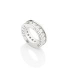Berloque de pulseira prata 925 feminino rommanel stopper separador cravejado zircônias 840080