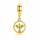 Berloque Espírito Santo Banhado a Ouro 18k