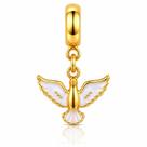 Berloque Espirito Santo da Paz Banhado a Ouro 18k