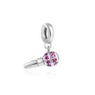 Berloque EU AMO CANTAR em Prata S925 para pulseiras modelo Pandora ou Vivara