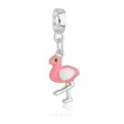 Berloque Flamingo Banhado a Prata 925