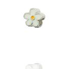 Berloque Flor Margarida Branca Passante