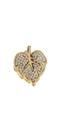 Berloque Folha Em Ouro 18k Amarelo Com zircônio para pulseira berloqueira. Rosangela lima joias Berloque Folha Em Ouro 18k Amarelo Com zircônio para pulseira berloqueira. Rosangela lima joias