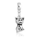 Berloque Gato Cat Banhado a Prata 925