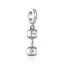 Berloque I LOVE ACADEMIA 1 em Prata S925 para pulseiras modelo Pandora ou Vivara