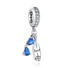 Berloque I LOVE SURF em Prata S925 para pulseiras modelo Pandora ou Vivara