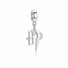 Berloque Inicial HP Banhado a Prata 925