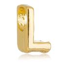 Berloque Letra L Separador Banhado a Ouro 18k