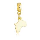 Berloque Mapa Brasil Banhado a Ouro 18k