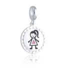 Berloque medalha Menina