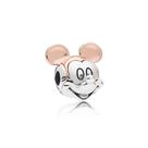 Berloque Mickey Prata E Rosé em Prata 925