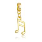 Berloque Nota Musical Banhado a Ouro 18k Berloque Nota Musical Banhado a Ouro 18k