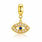 Berloque Olho Grego Cravejado Com Zircônia Banhado a Ouro 18k Berloque Olho Grego Cravejado Com Zircônia Banhado a Ouro 18k