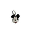 Berloque Para Pulseira Mickey Mouse Resinado Prata 925