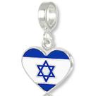 Berloque Pingente Charms Bandeira Israel Prata Original 925