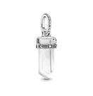 Berloque PINGENTE CRISTAL BRANCO em Prata S925 para pulseiras modelo Pandora ou Vivara