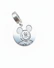 Berloque Pingente Mickey Em Prata 925 Para Pulseira