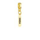 Berloque Plaquinha Dinda Banhado a Ouro 18k